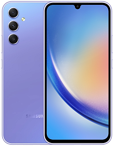 Смартфон Samsung Galaxy A34 5G 6/128GB (6 ГБ, 128 ГБ, Фиолетовый, Dual nanoSim, Global, Без Rustore)