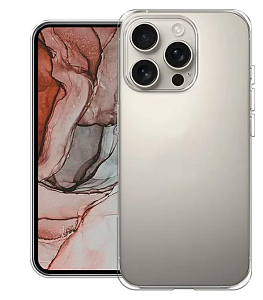 Чехол силиконовый прозрачный KZDOO GUARDIAN для iPhone 16 Pro (Прозрачный)