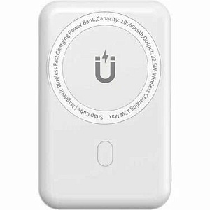 Внешний аккумулятор Wiwu Snap Cube Magsafe Power Bank 10000 mAh (Белый)