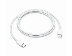 Кабель плетенный Apple USB Type-C - USB Type-c 60w 1м (Белый)