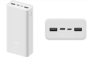 Внешний портативный аккумулятор Xiaomi Mi Power Bank 20000 (Белый)