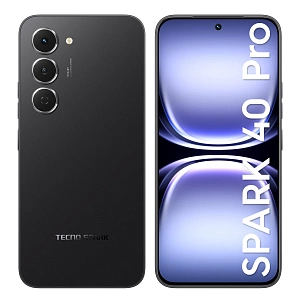 Смартфон Tecno Spark 40 Pro (Черный, 8 ГБ, 256 ГБ, Dual nanoSim, Global, Без Rustore)