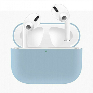 Чехол силиконовый для AirPods Pro (Голубой)