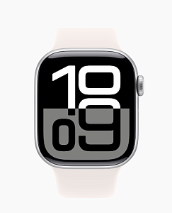 Умные часы Apple Watch Series 10 42мм (Silver light blush, 42mm, M/L, Sport Band)