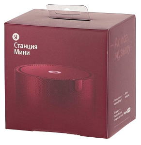Умная колонка Яндекс Новая Станция Мини (без часов) (Красный)