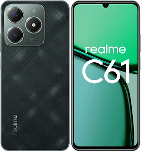 Смартфон Realme C61 6/128GB (Зелёный, 6 ГБ, 128 ГБ, Dual nanoSim, Global, Без Rustore)