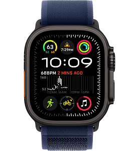 Умные часы Apple Watch Ultra 2 49 мм (2024) Black Case with Trail Loop (49mm, Blue S/M, S/M)