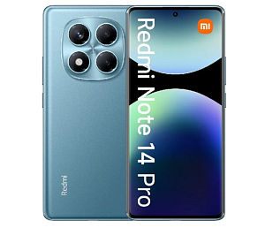 Смартфон Xiaomi Redmi Note 14 Pro 5G 8/128GB (Синий, 8 ГБ, 128 ГБ, nanoSim+eSim, Global, Без Rustore)