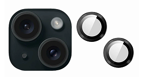 Защитная линза на камеры iPhone 15/15 Plus (Черный)