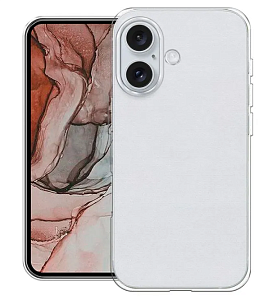 Чехол силиконовый прозрачный KZDOO GUARDIAN для iPhone 16 (Прозрачный)