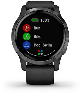 Умные часы Garmin Vivoactive 4 Wi-Fi NFC (Серебристый)
