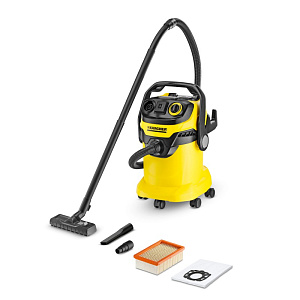 Профессиональный пылесос KARCHER WD 5 P (1.348-194.0) (Жёлтый)