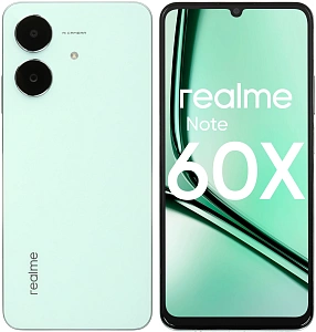 Смартфон Realme Note 60x (Зелёный, 3 ГБ, 128 ГБ, Global, Dual nanoSim, Без Rustore)