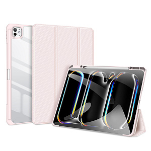 Чехол-книжка Gurdini Dux Ducis Toby Series для iPad Pro 11 (2024) (Розовый)