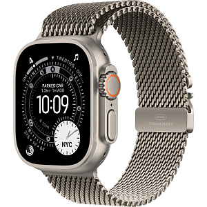 Умные часы Apple Watch Ultra 3 (Natural, 49mm, Titanium Milanese Loop, Natural, L)