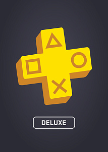 PS Plus Deluxe на 3 месяца (PlayStation 4/5, Прозрачный)