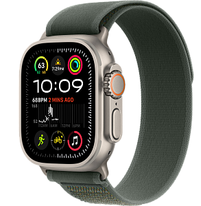 Умные часы Apple Watch Ultra 2 49 мм (2024) Natural Case with Trail Loop (49mm, Green S/M, S/M)