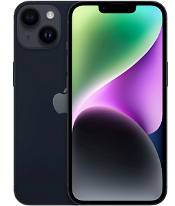 Смартфон Apple iPhone 14 256GB eSIM (256 ГБ, Чёрный, США, 6 ГБ, eSim, Без Rustore)