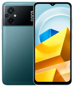 Смартфон Xiaomi POCO M5 4/64GB Global (Зелёный, 64 ГБ, 4 ГБ, Global, Dual nanoSim, Без Rustore)