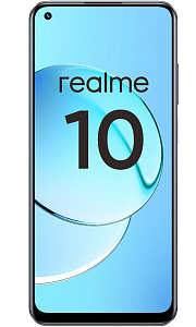 Смартфон Realme 10 4/128GB (Чёрный, 4 ГБ, 128 ГБ, Global, Dual nanoSim, Без Rustore)