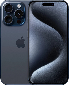 Смартфон Apple iPhone 15 Pro 256GB nanoSim+eSim (Титановый синий, 256 ГБ, 8 ГБ, Global, nanoSim+eSim, Уценка)
