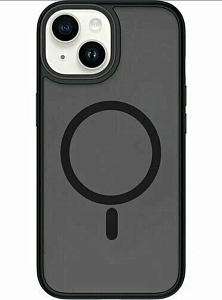 Чехол силиконовый Wiwu Protective для iPhone 15 Plus (Черный)