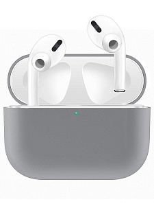 Чехол силиконовый для AirPods Pro (Серый)