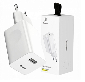 Адаптер питания Baseus Charging Quick Charger (Белый)