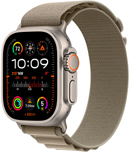 Умные часы Apple Watch Ultra 2 49 мм Titanium Case with Alpine Loop (49mm, Зелёный M, M)