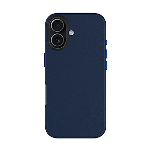 Чехол Leather MagSafe KZDOO Mag Noble Collection для iPhone 17 (Темно-синий)