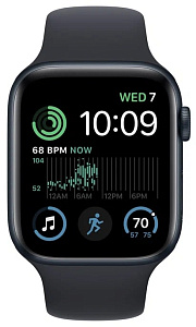 Умные часы Apple Watch SE Gen 2 44мм (2022) (44mm, Чёрный S/M, S/M)