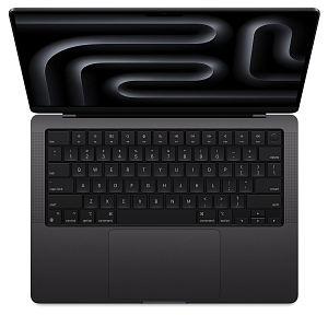 Ноутбук Apple MacBook Pro 14 2023 (M3 Max 14-Core, GPU 30-Core, 36GB, 1TB) (MRX53, Черный, 1 ТБ, 36 ГБ)