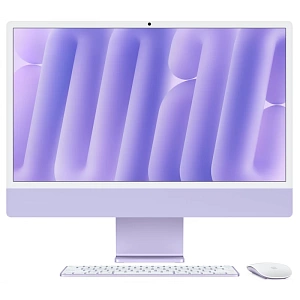 Моноблок Apple iMac 24 2024 (M4 8-Core, GPU 8-Core, 16GB, 512GB) (Фиолетовый, 16 ГБ, 512 ГБ, Z1E7000EQ)
