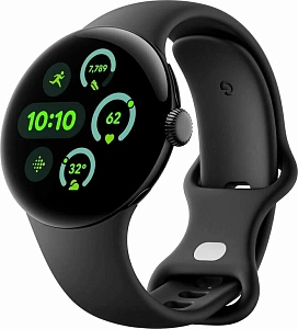Умные часы Google Pixel Watch 3 45mm (Matte Black/Obsidian)