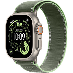 Умные часы Apple Watch Ultra 3 (Natural, 49mm, Trail Loop, Green/Neon, M/L)
