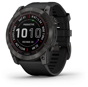 Умные часы Garmin Fenix 7X Sapphire Solar Wi-Fi (Серый)
