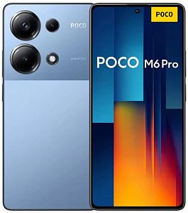 Смартфон Xiaomi POCO M6 Pro 8/256GB (Синий, 256 ГБ, 8 ГБ, Global, Dual nanoSim, Без Rustore)