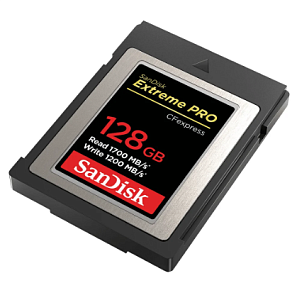 Карта памяти SanDisk CFexpress Type B 128GB, R/W 1700/1200 МБ/с (128 ГБ, Чёрный)