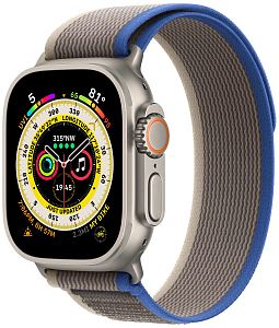 Умные часы Apple Watch Ultra 49 мм Titanium Case with Trail Loop (49mm, Серо-синий S/M, S/M)