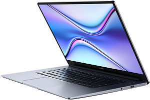 Ноутбук HONOR MagicBook X 15BBR-WAH9 (1920x1080, Intel Core i5 1.6 ГГц, RAM 8GB, SSD 512GB, Win10 Home) (RU/A) (Серый, 8 ГБ, 512 ГБ, RU)
