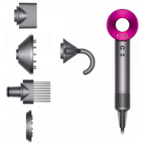 Фен Dyson Supersonic HD07 (Никель/Фуксия)