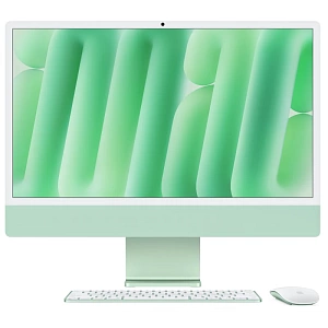 Моноблок Apple iMac 24 2024 (M4 8-Core, GPU 8-Core, 16GB, 256GB) (Зелёный, 16 ГБ, 256 ГБ, MWUE3)